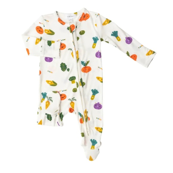 Angel Dear Other - Angel Dear Viscose Bamboo Vegetables Footie NB NWT